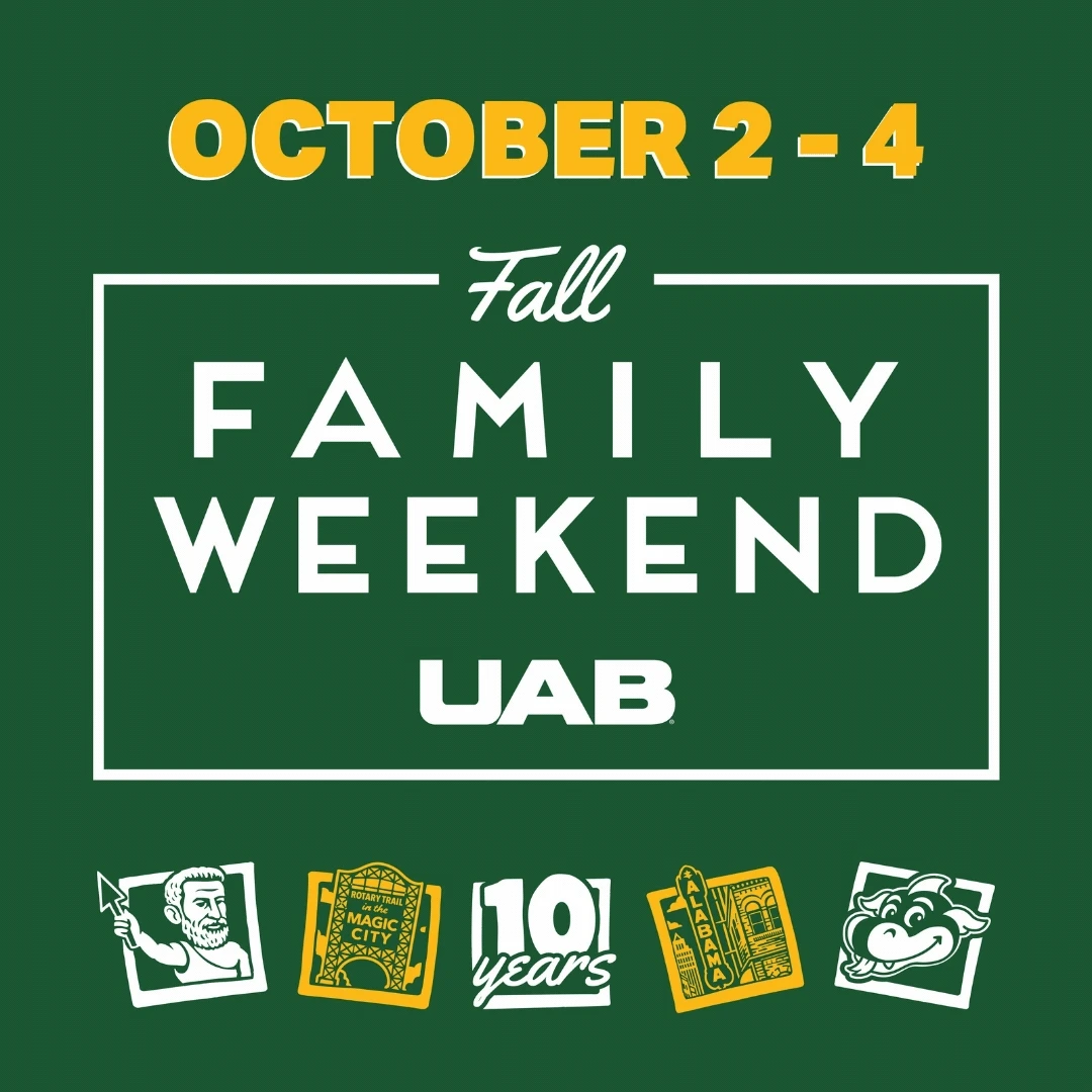 Promotional poster for a family weekend event, inviting participation.