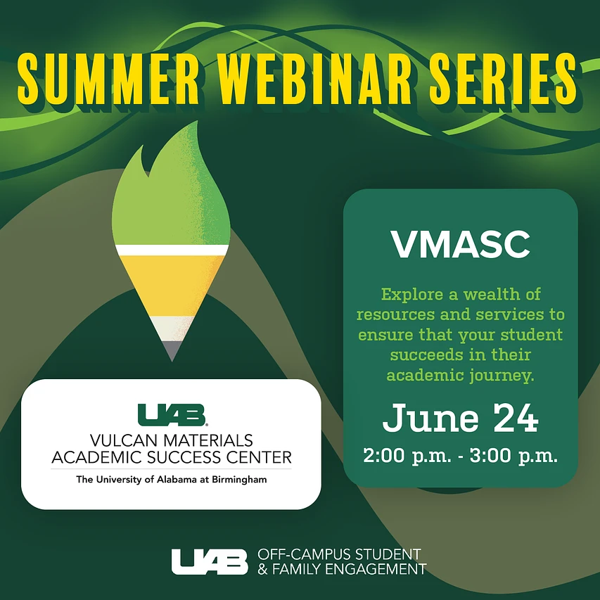 Cover image for 2024 Summer Webinar -Vulcan Materials Academic Success center VMASC