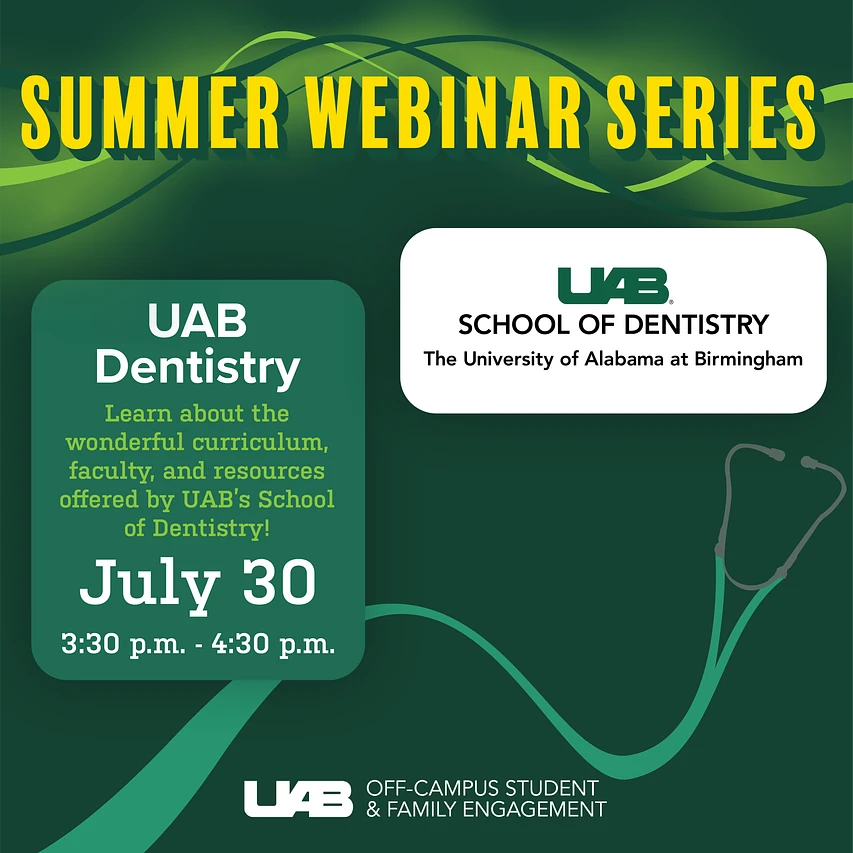 Cover image for 2024 Summer Webinar -UAB Dentistry