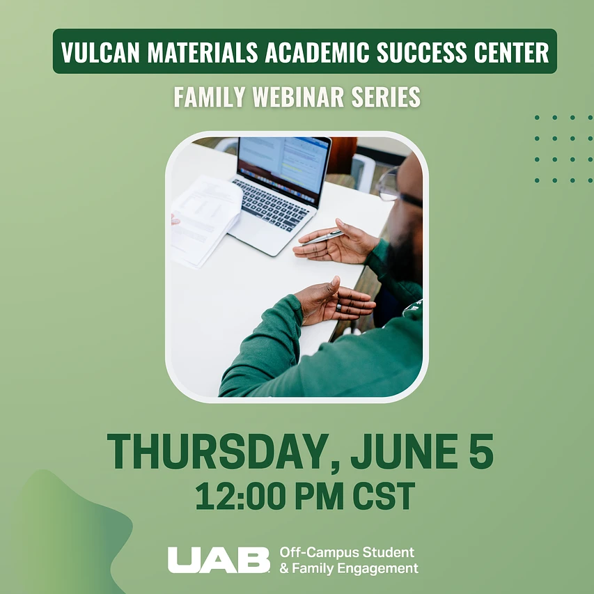 Cover image for 2025 Summer Webinar -Vulcan Materials Academic Success center VMASC