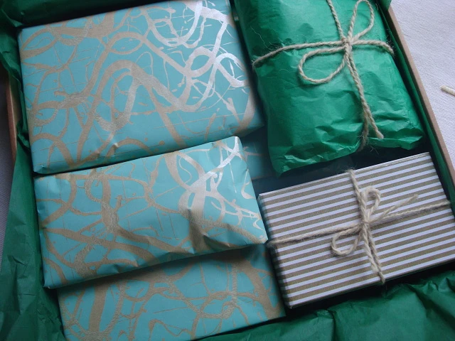Green Packages in a box