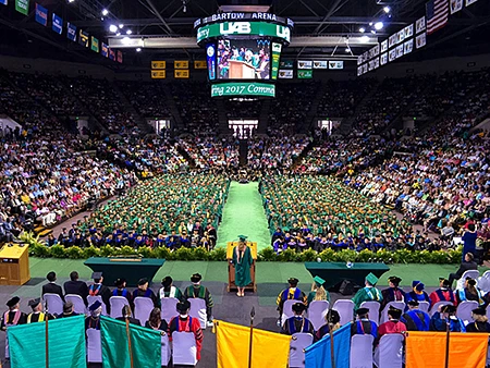 2017 Commencement in Bartow Arena