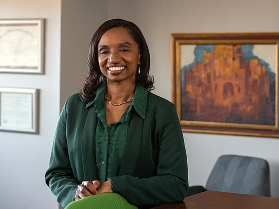 Michelle Robinson, DMD, will serve on the advisory committee to promote women’s and minority health, and other gender-related health disparities. (Photography: Andrea Mabry)